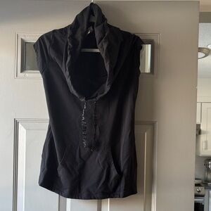 Black Women's cowl neck top